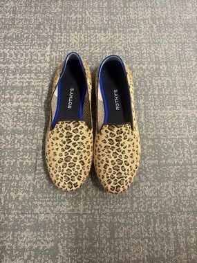 Rothy's Leopard Print Almond Loafers